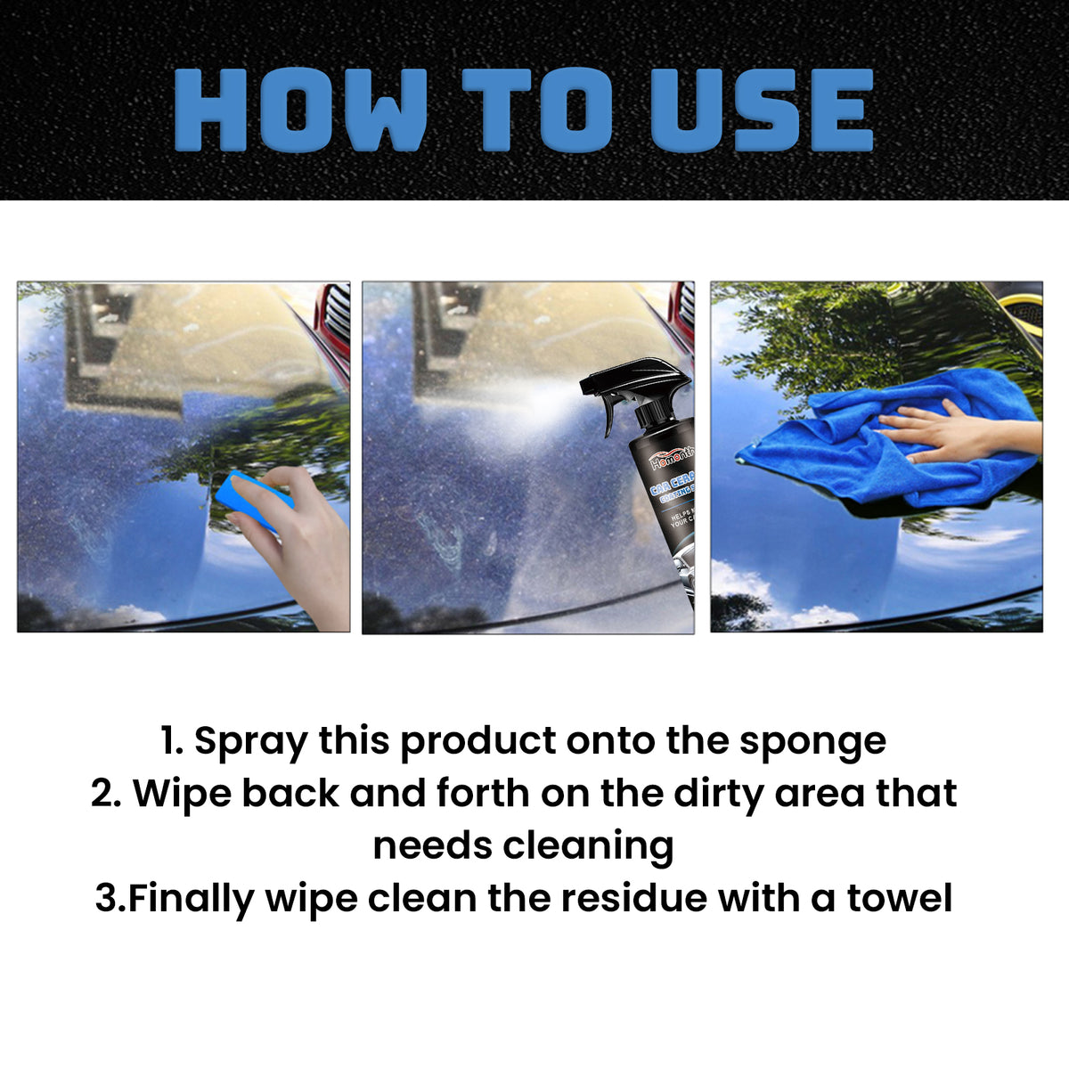 Ceramic Coating Spray Kit for Car Paint Shine & Protection
