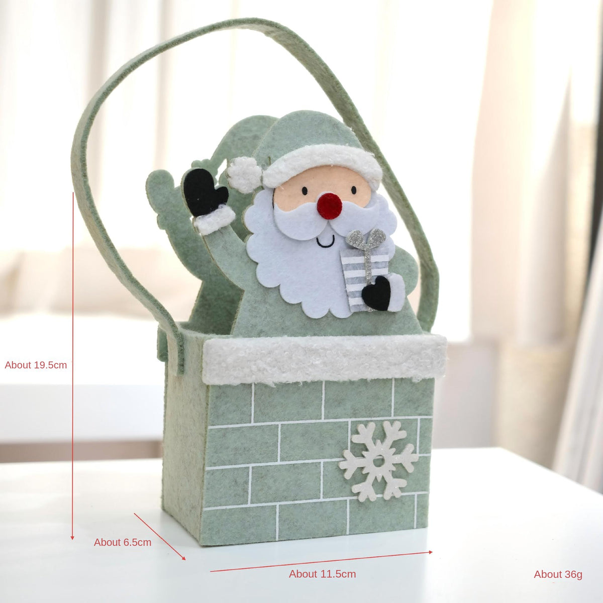 Christmas Felt Handbag – Whimsical Jade Green House