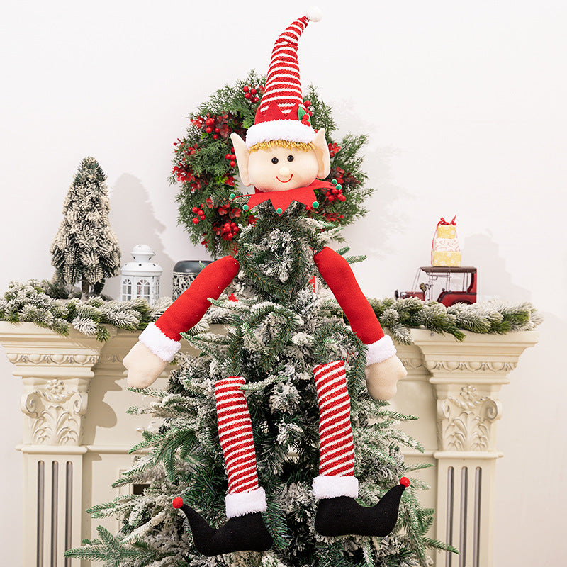 Plush Christmas Tree Doll With Dangling Arms & Legs