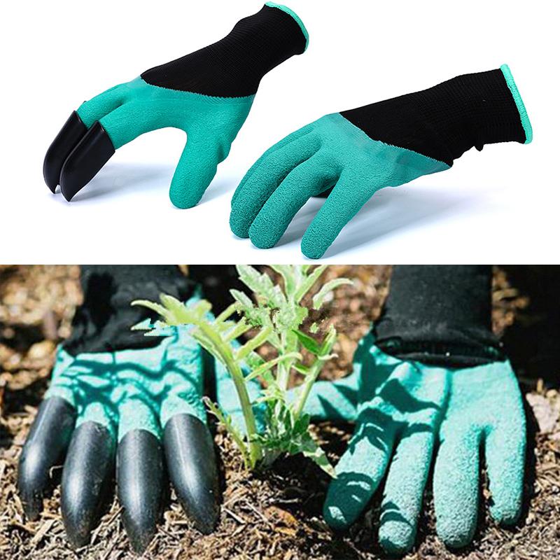 Garden Gloves with Fingertip Claws for Digging and Planting