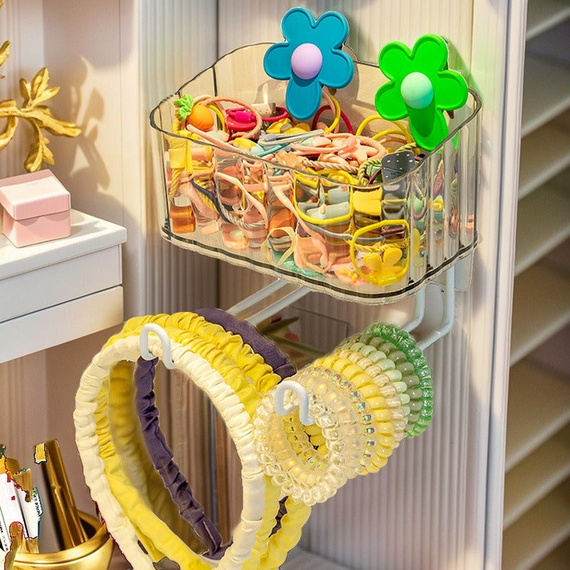 Kids Hair Accessory Wall Organizer, No-Drill Storage