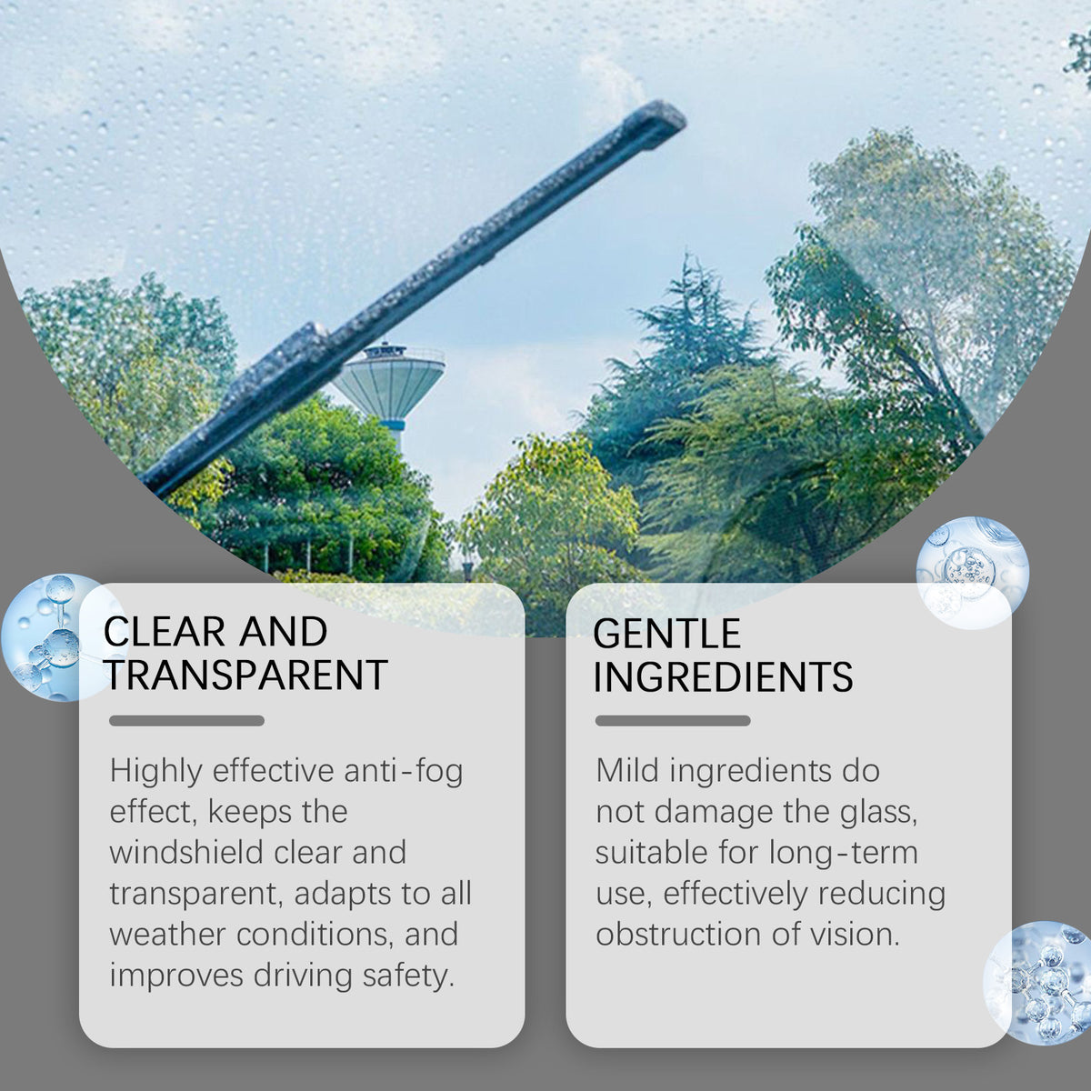 Automotive Windshield Coating for Clearer Visibility