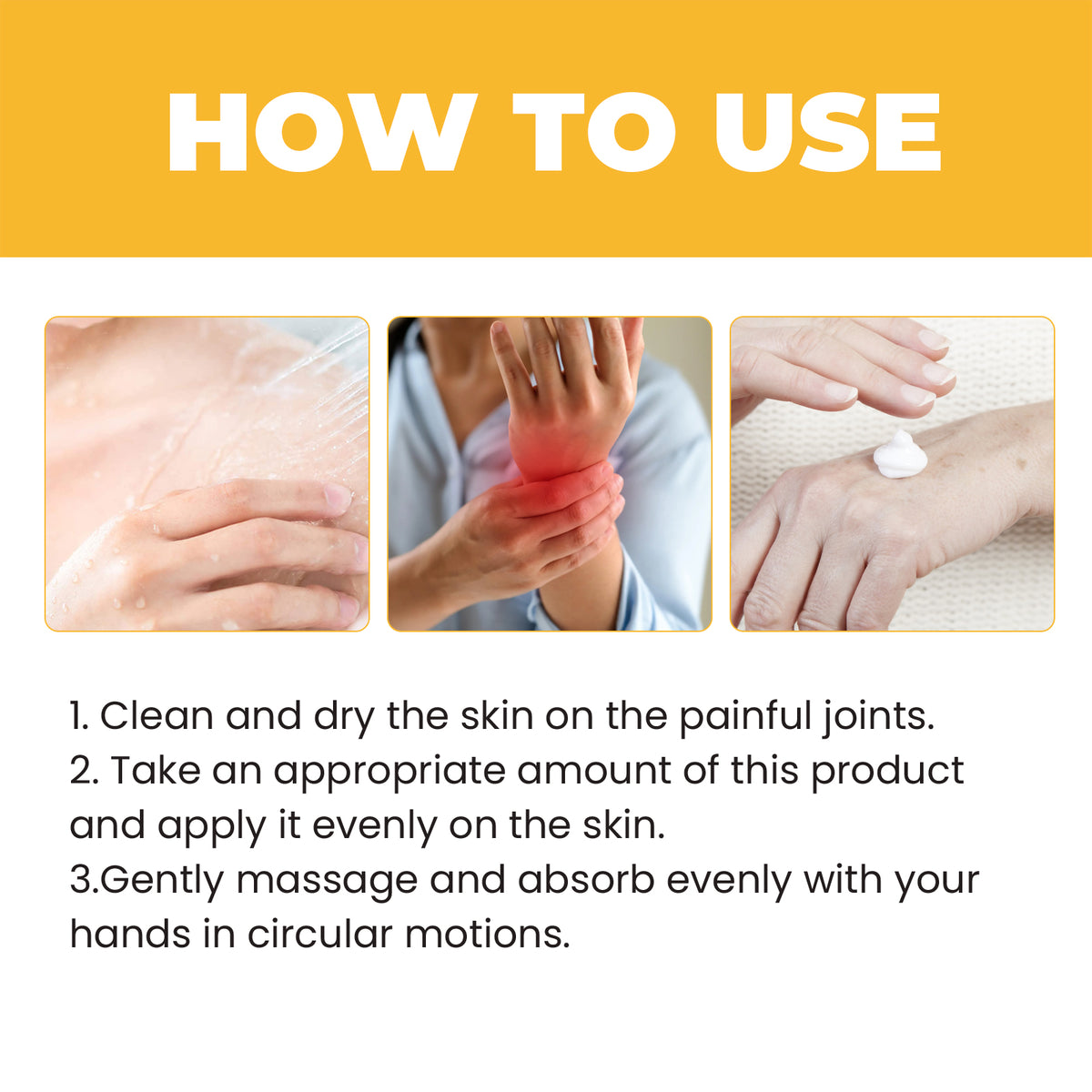 Bee Venom Joint Relief Cream for Aching Knee Joints