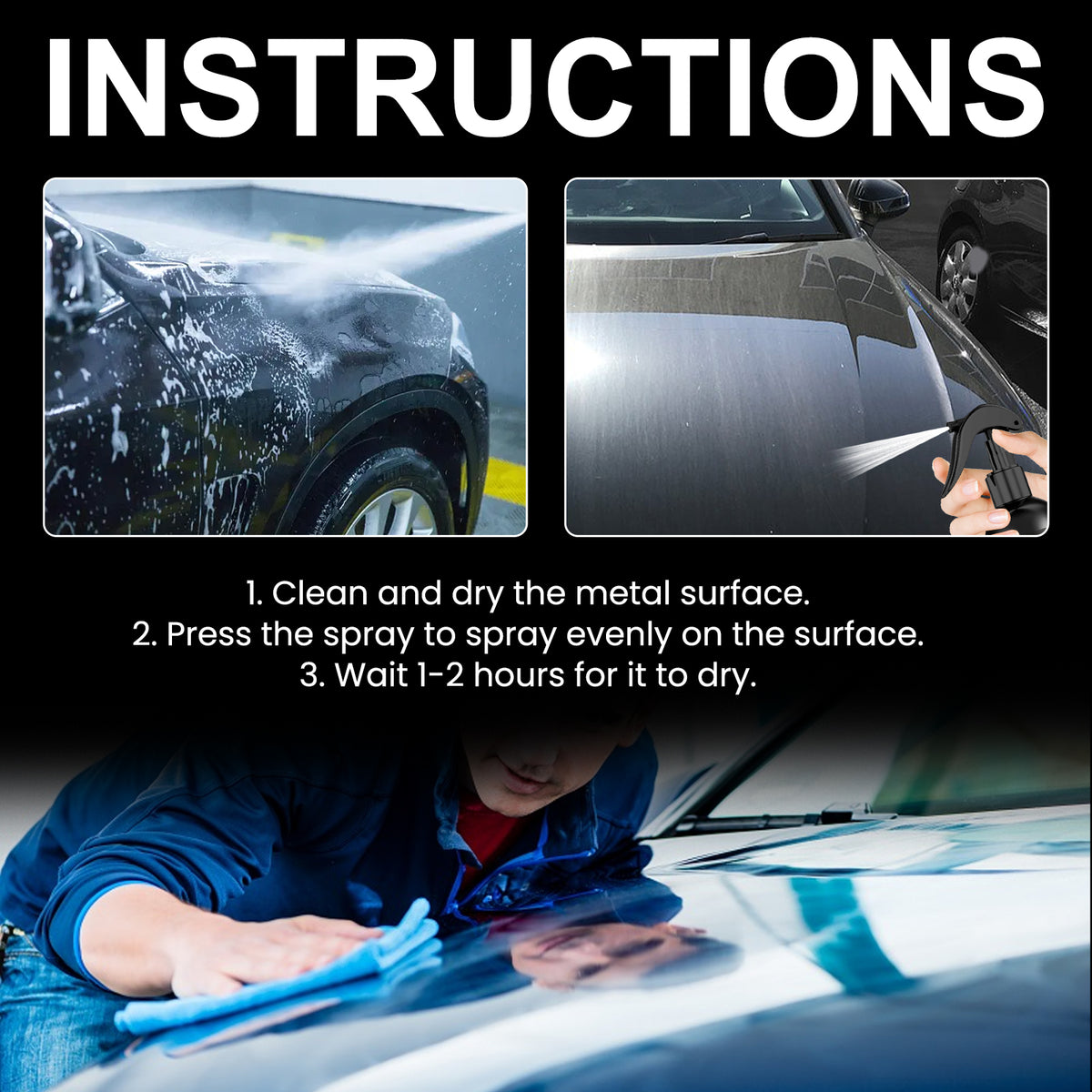SiO2 Ceramic Spray Sealant for Brighter, Protected Paint