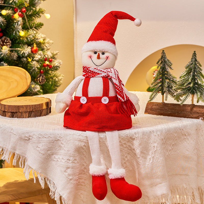 Christmas Doll Decoration Set – 3 Festive Figures