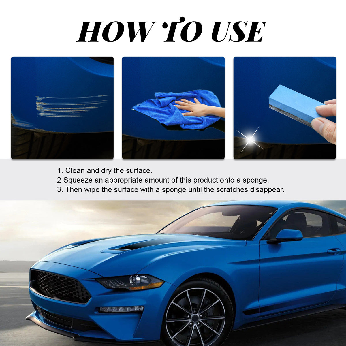 Car Scratch Repair Polish Paste for Glossy Paint Care