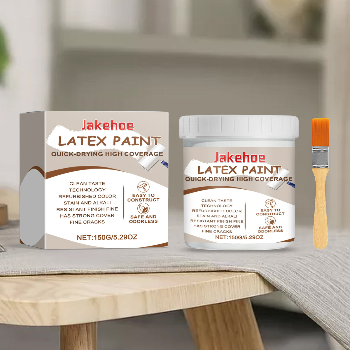 Latex Wall Paint for Quick, High-Coverage Stain Repair