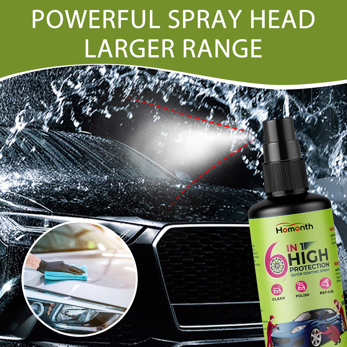 Car Paint Coating Spray for Quick Shine & Protection