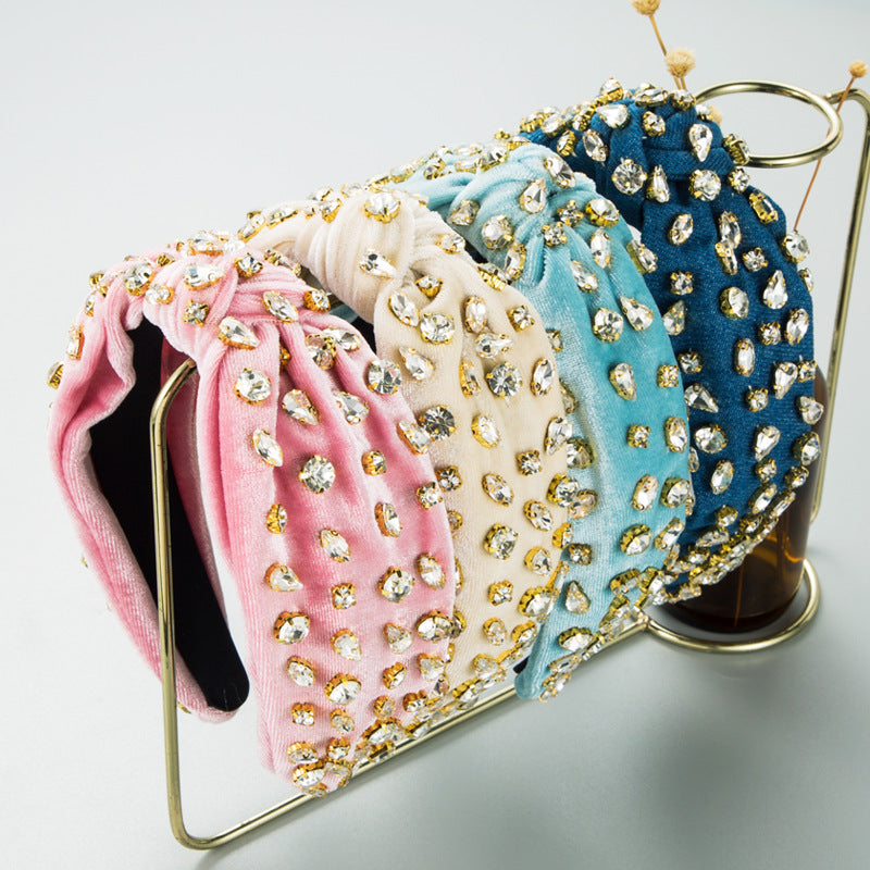 Wide Rhinestone Headband for Polished Statement Style