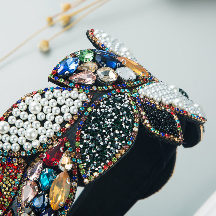 Baroque Rhinestone Pearl Headband for Statement Style