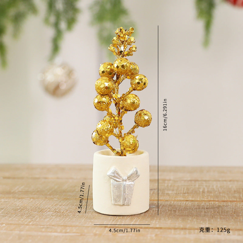 Christmas Fruit Branch Decor for Sparkling Tabletop Displays