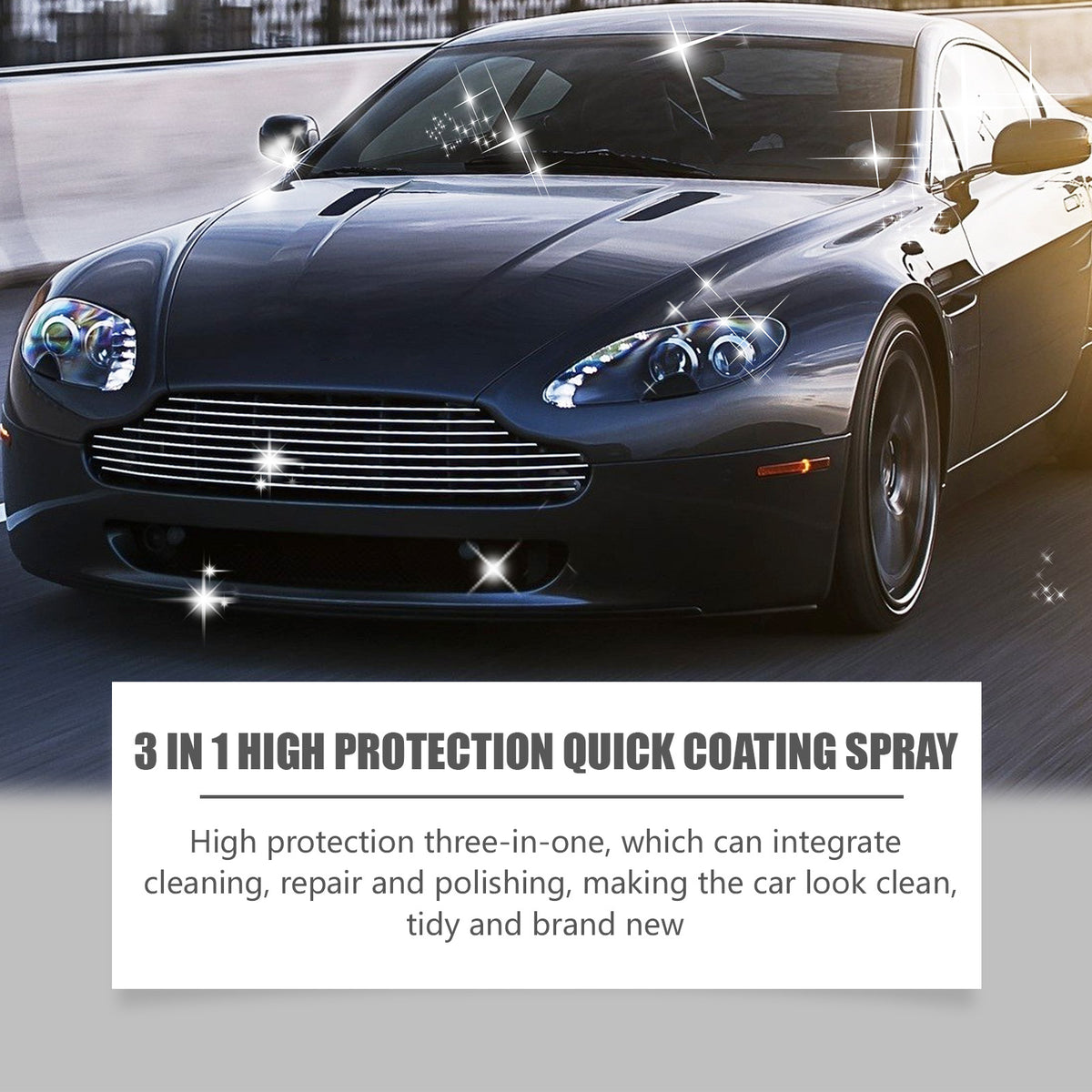 3-In-1 Car Coating Spray for Glossy Paint Protection