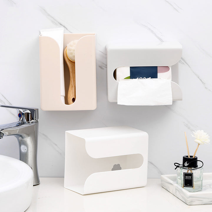 Hole-Free Wall Tissue Holder for Bathroom and Kitchen