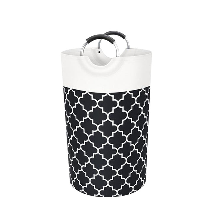 Waterproof Collapsible Laundry Basket with Metal Handles