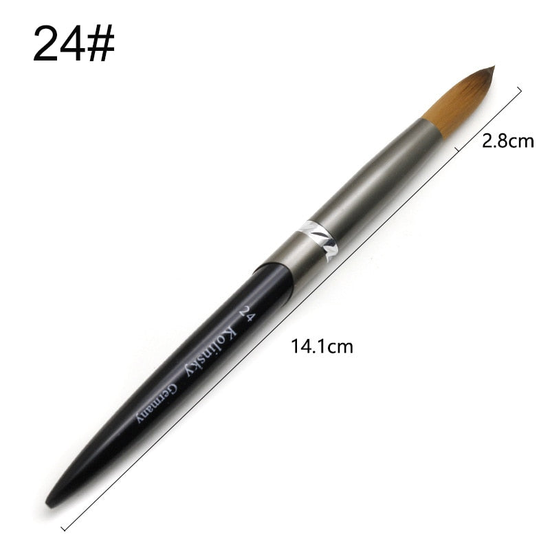 Kolinsky Acrylic Nail Brush — Precision Crystal Pen