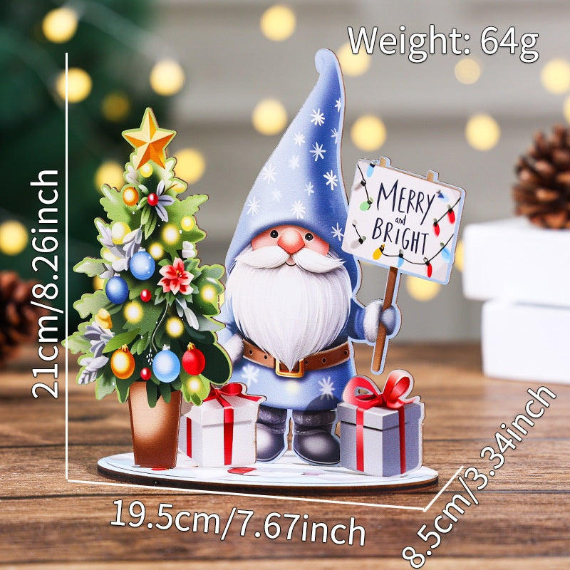 Christmas Wooden House DIY 3D Puzzle Village Decor Set