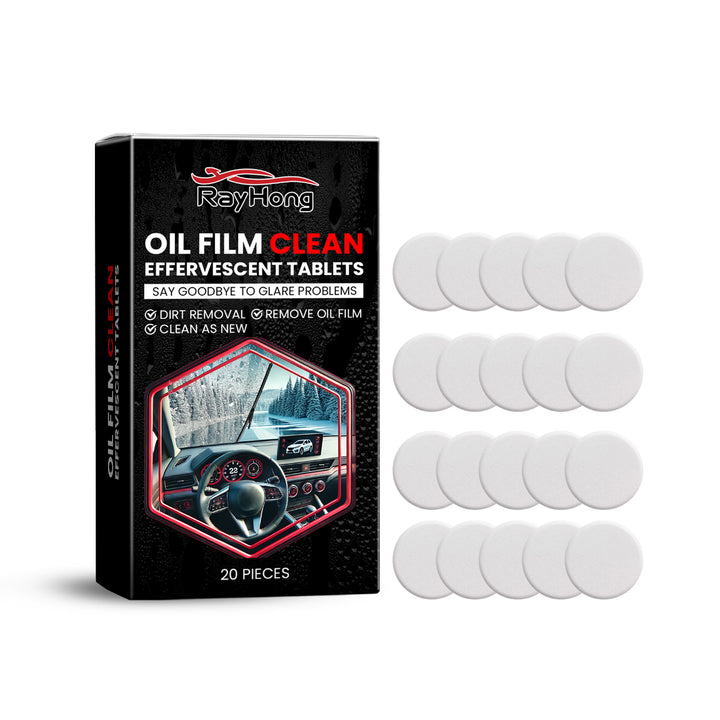 Windshield Oil Film Cleaning Tablets for Clear Glass