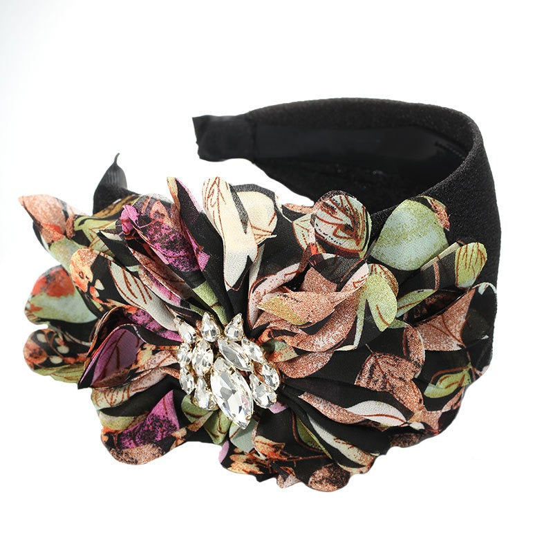 Jeweled Floral Headband for Bold Statement Occasion Looks