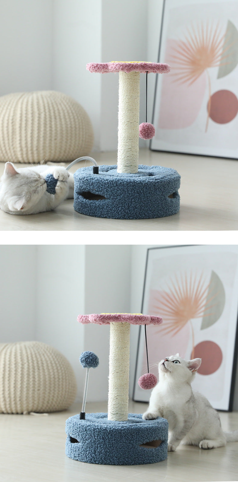 Cat Scratching Tower for Indoor Play & Furniture Care