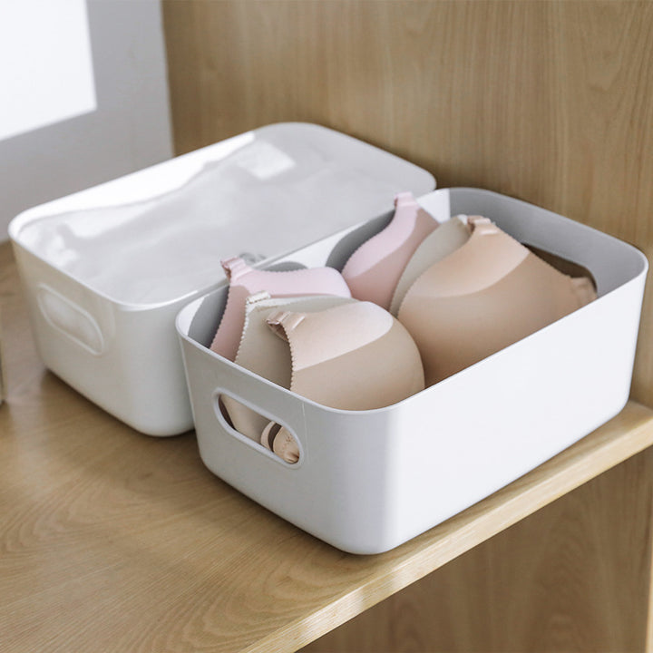 Stackable Plastic Storage Basket for Bathroom & Kitchen