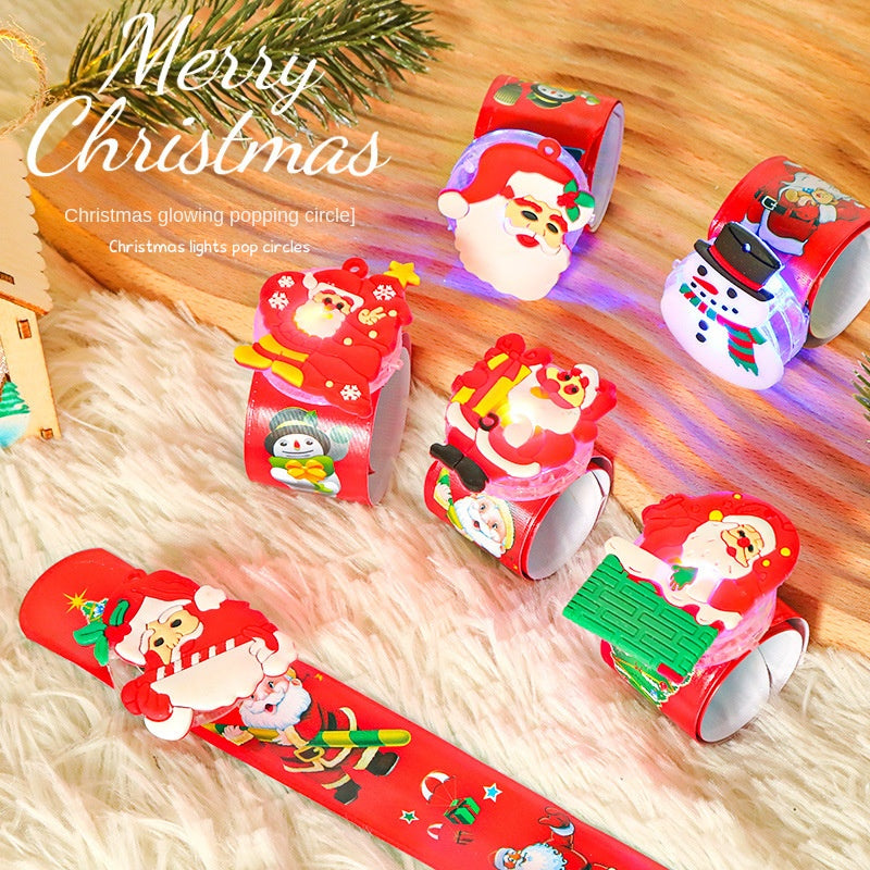 Christmas Plush Slap Bracelets for Festive Kids’ Fun