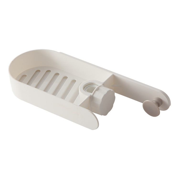Punch-Free Faucet Sponge Rack for Tidy Kitchen Sinks