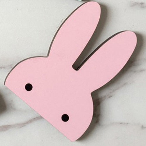 Nordic Wooden Kids’ Wall Hooks for Cheerful Storage