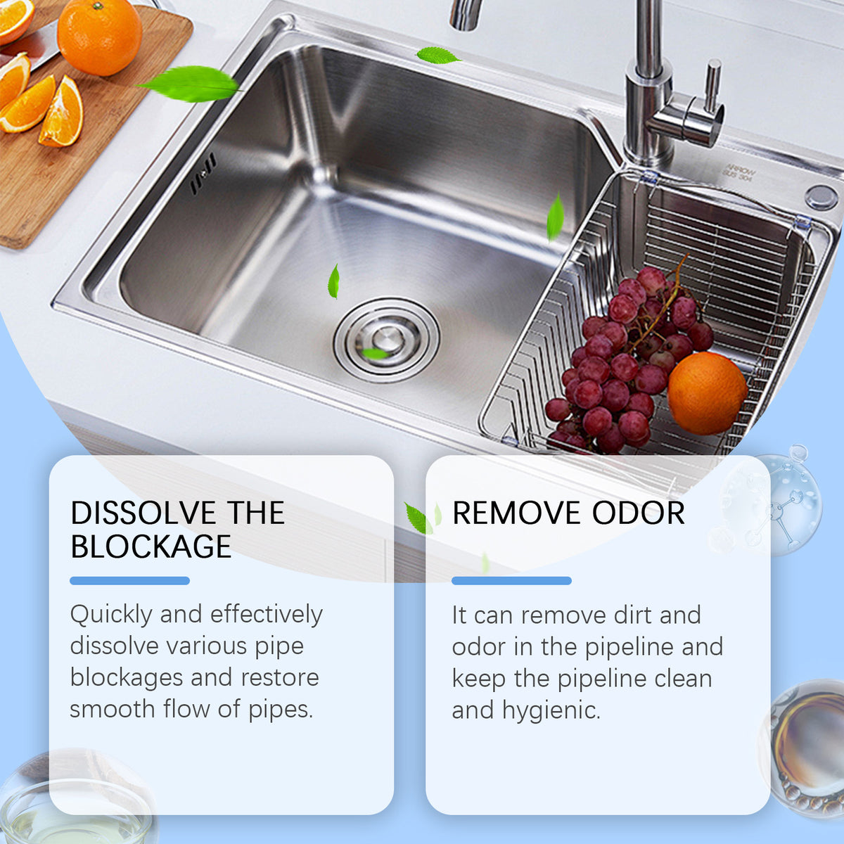 Drain Cleaning Powder for Fresher, Smoother Flow