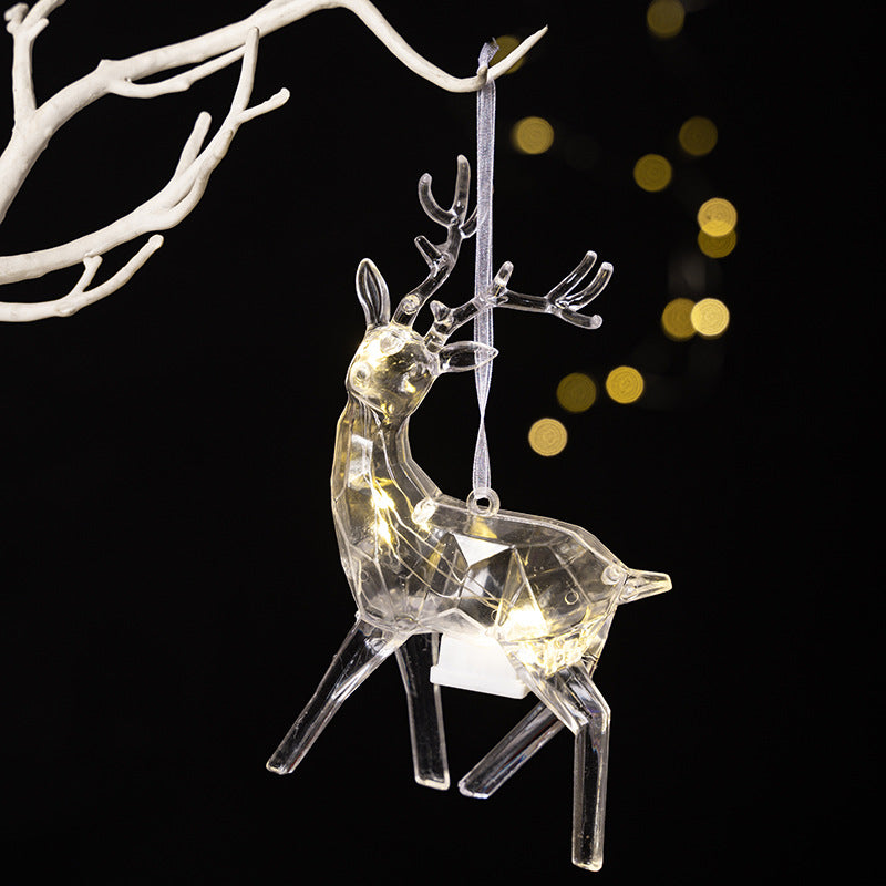 Illuminated Christmas Ornaments 3-Piece Reindeer Set