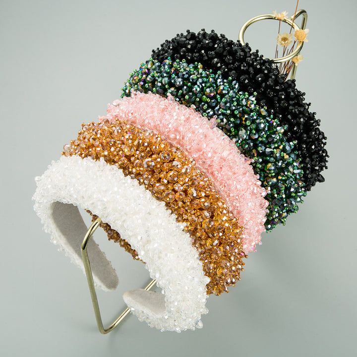 Crystal Beaded Headband for Glamorous Statement Style