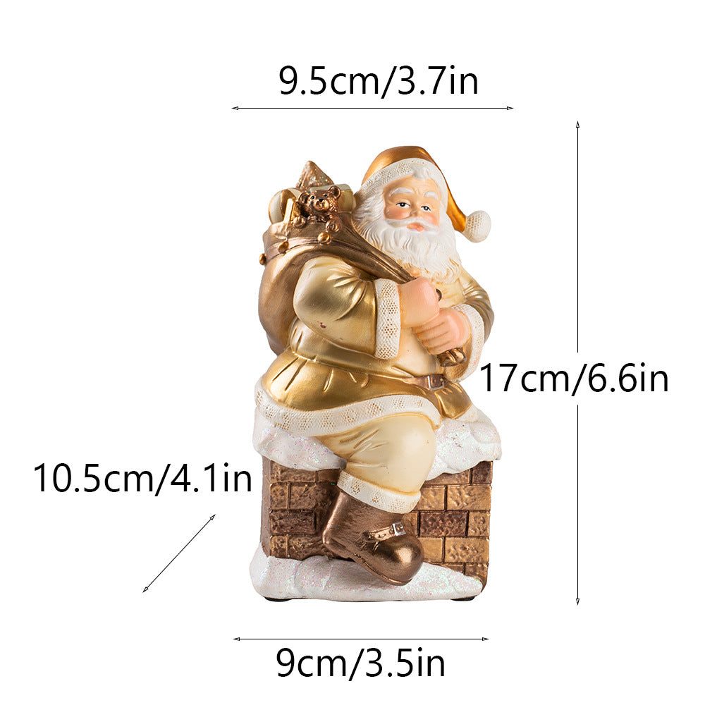 Christmas Santa Ornament for Festive Tabletop Charm