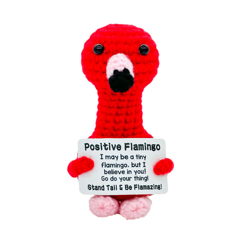 Handmade Knitted Gift Doll With Heartfelt Message
