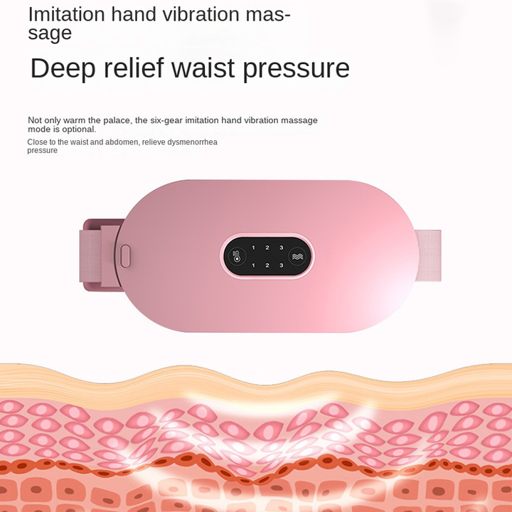Heated Waist Belt for Period Cramps, USB-C Rechargeable