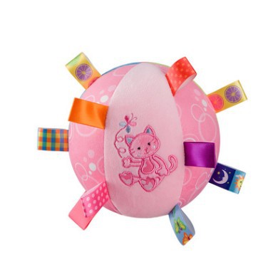 Baby Plush Bell Ball Toy – Soft Cloth Sensory Play
