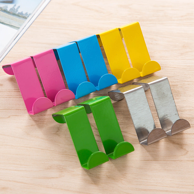 Nail-Free Over-the-Door Hooks for Coats and Bags 2-Pack