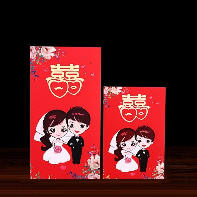 Red Brocade Gift Envelopes for Auspicious Giving