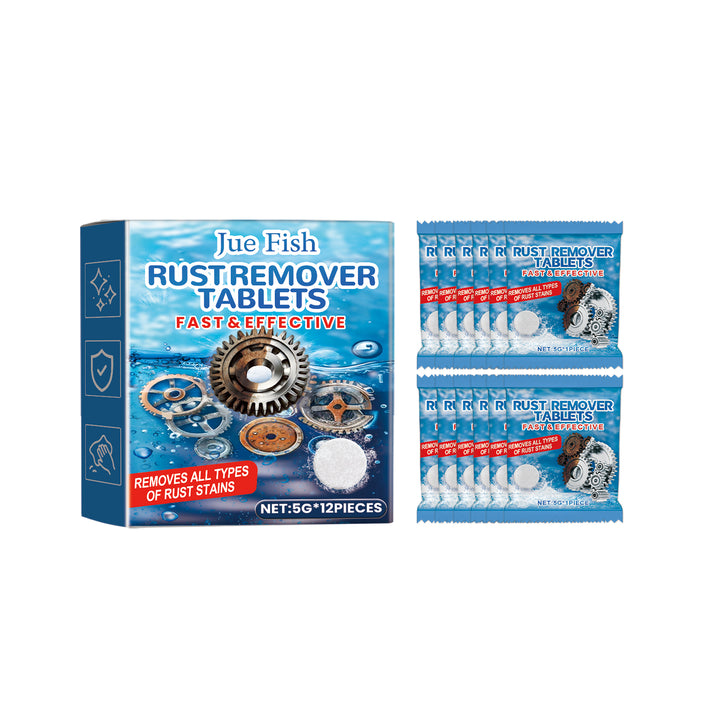 Rust Remover Tablets for Metal Surface Deep Cleaning