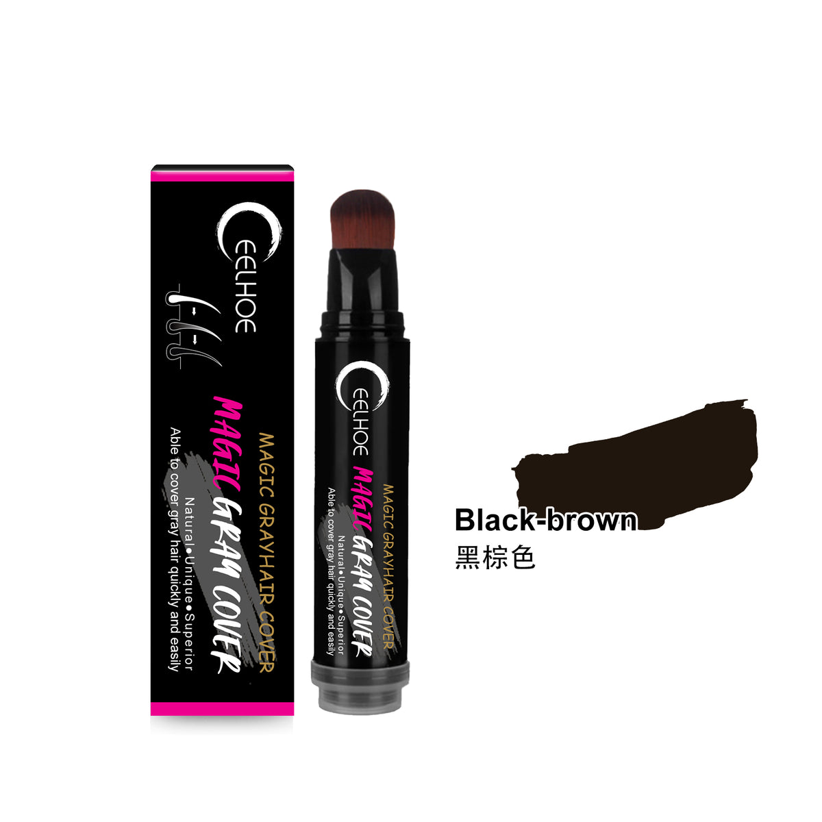 Gray Root Cover Stick – Quick Brush-On Hair Color