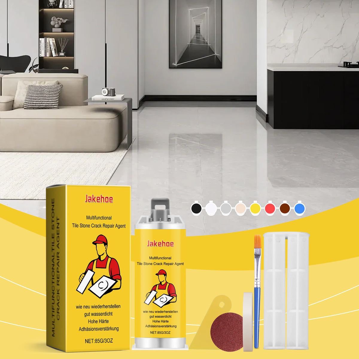 Tile Crack Repair Kit for Waterproof Surface Restoration