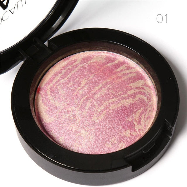 Baked Blush 6-Color Palette for Naturally Radiant Cheeks