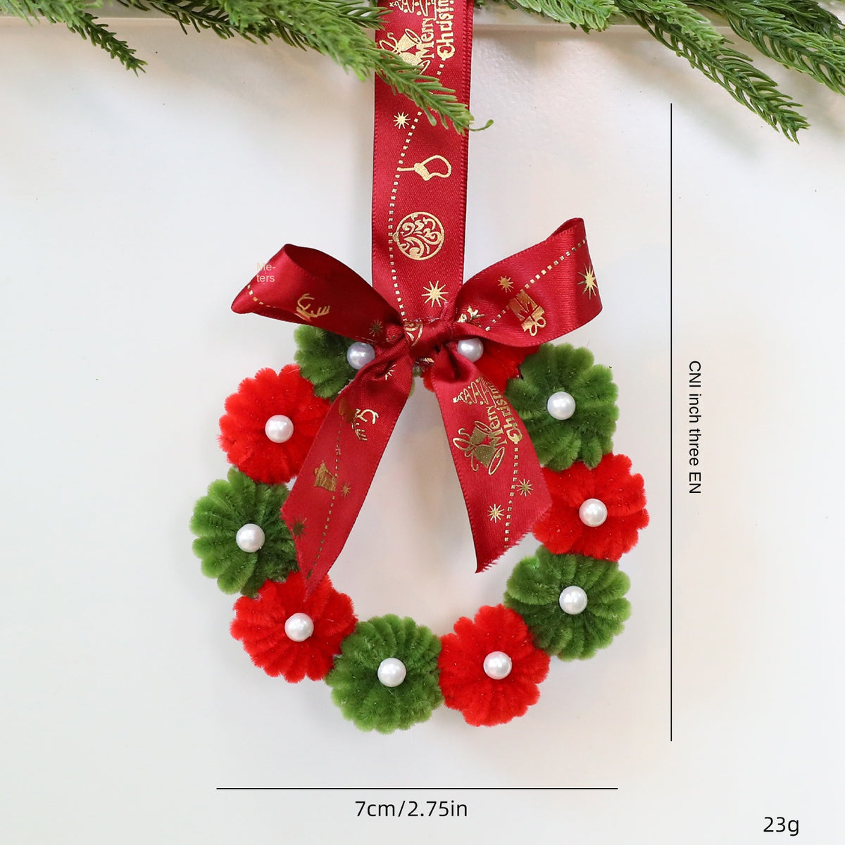 Christmas Wreath Ornaments for Festive Tree Decor