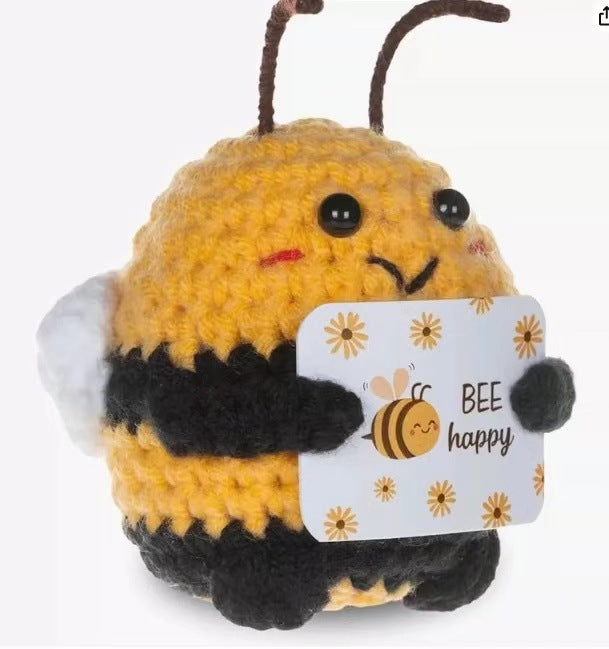 Positive Penguin Plush Toy for Cheerful Desk Decor