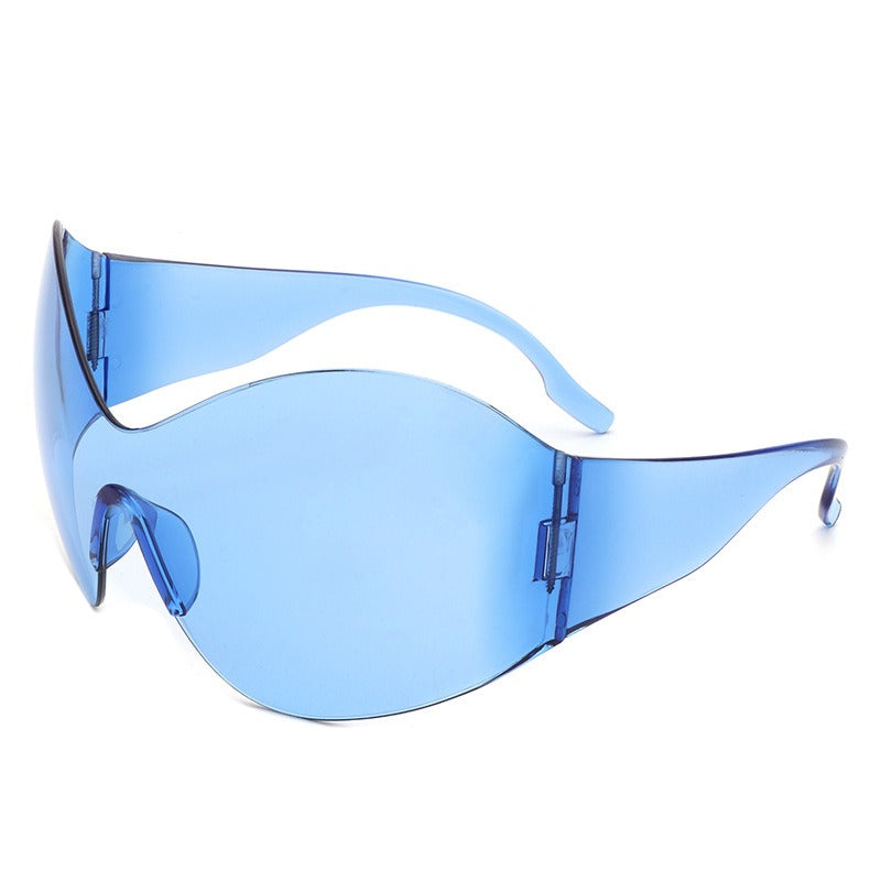 Oversized Shield Sunglasses for Futuristic Street Style