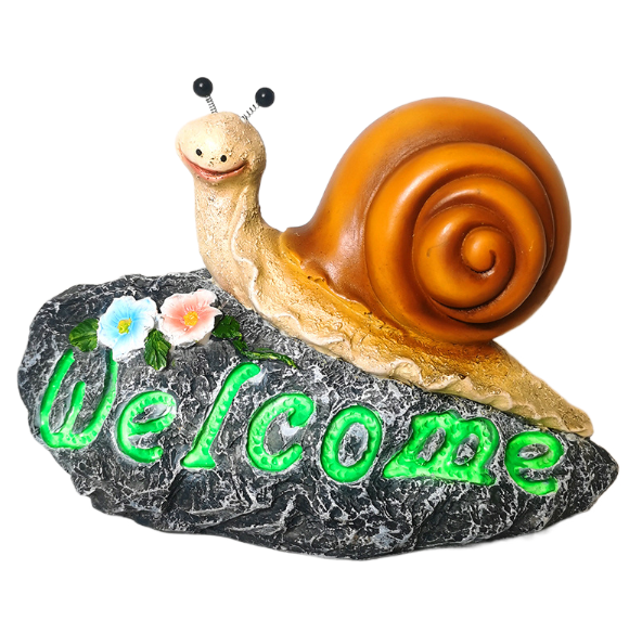 Snail Garden Welcome Sign for Yard Entrances & Paths