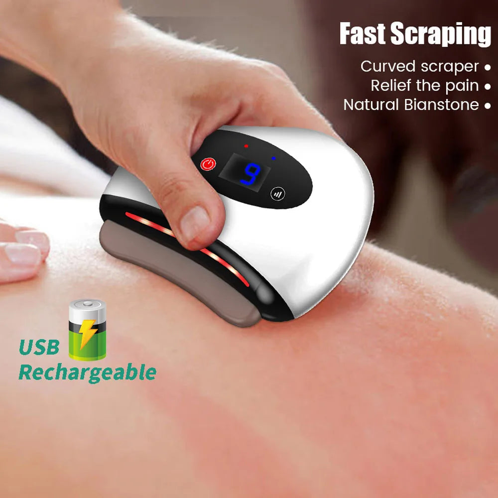 Guasha Heated Stone Face Massager — Lift & Firm Skin