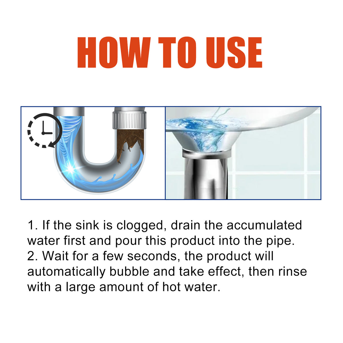 Drain Cleaner Powder — Clearer Pipes, Fresher Drains