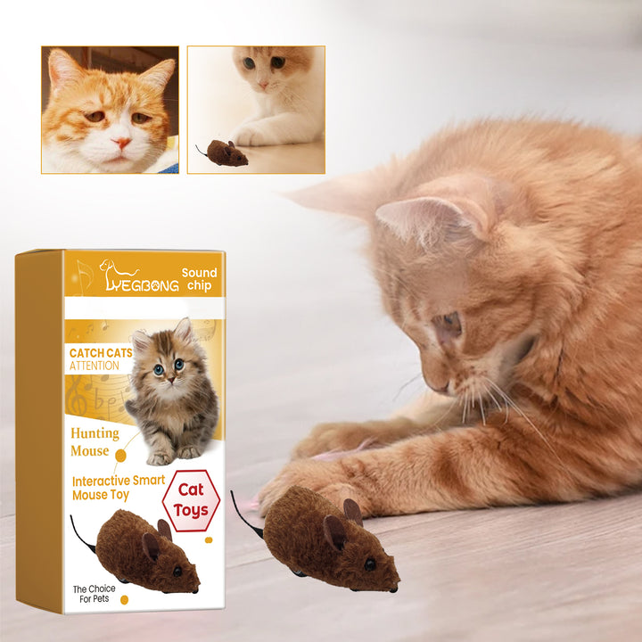 Interactive Mouse Toy for Cats With Sound & Movement
