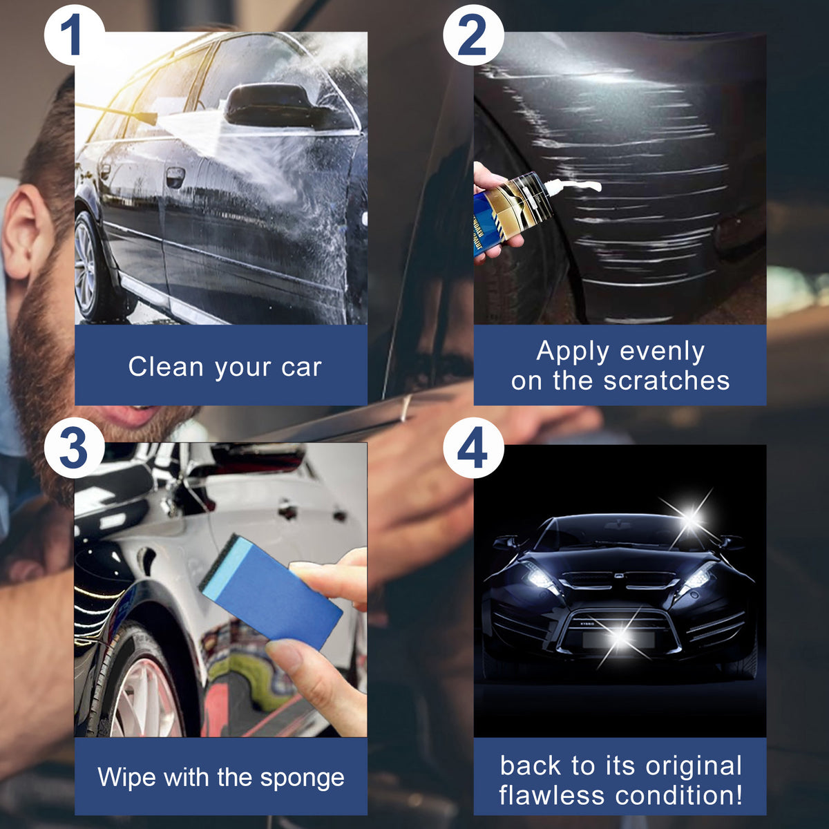 Car Scratch Repair Cream for Minor Paint Scratches