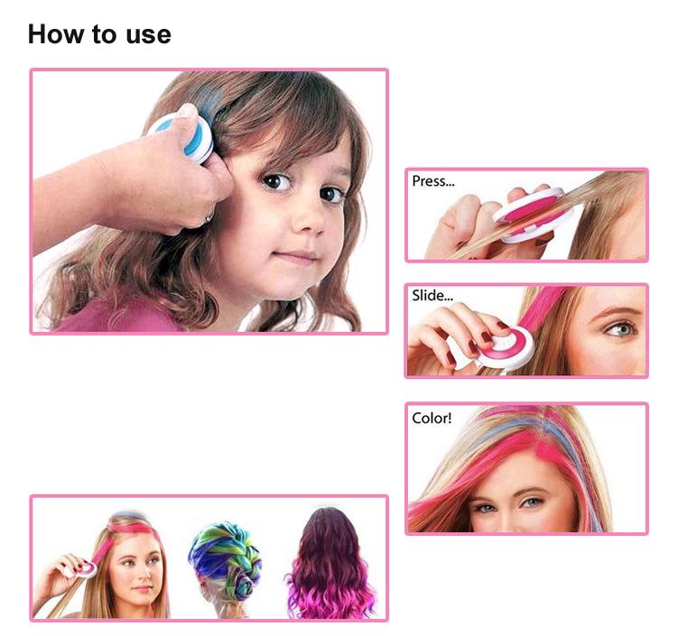 Temporary Hair Color Chalk for Instant Neon Looks at Home