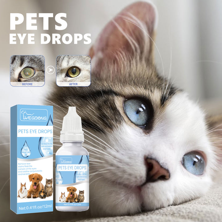 Pet Eye Drops for Cats & Dogs, Tear Stain Cleaning